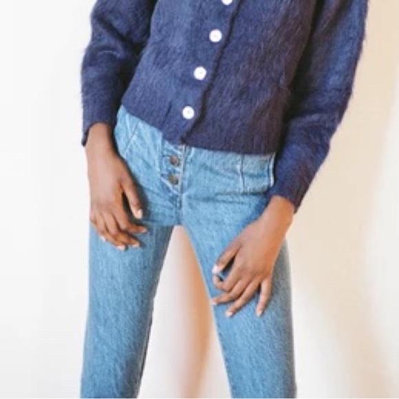 New Maria Stanley high rise straight leg minimalist style jeans Size 0 - Picture 2 of 10